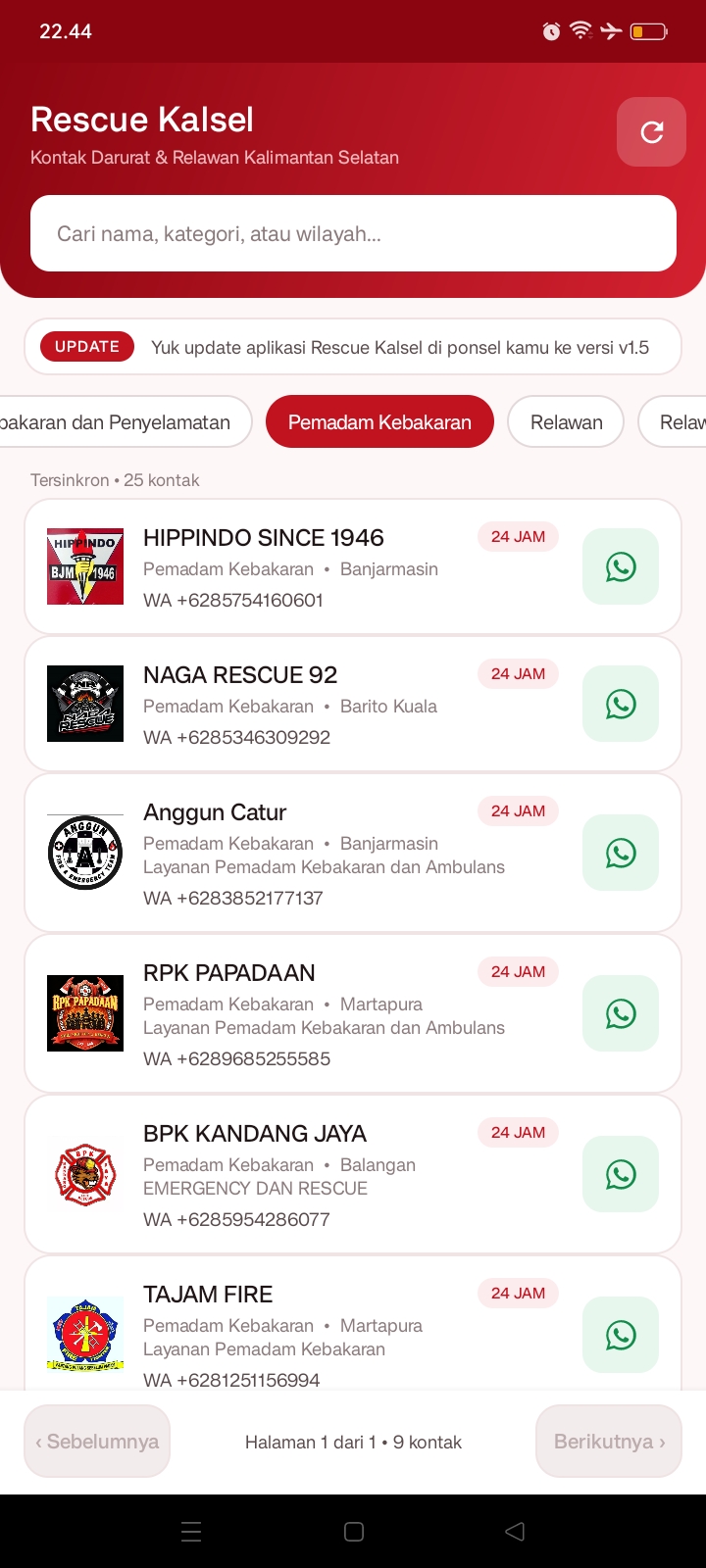Screenshot Rescue Kalsel