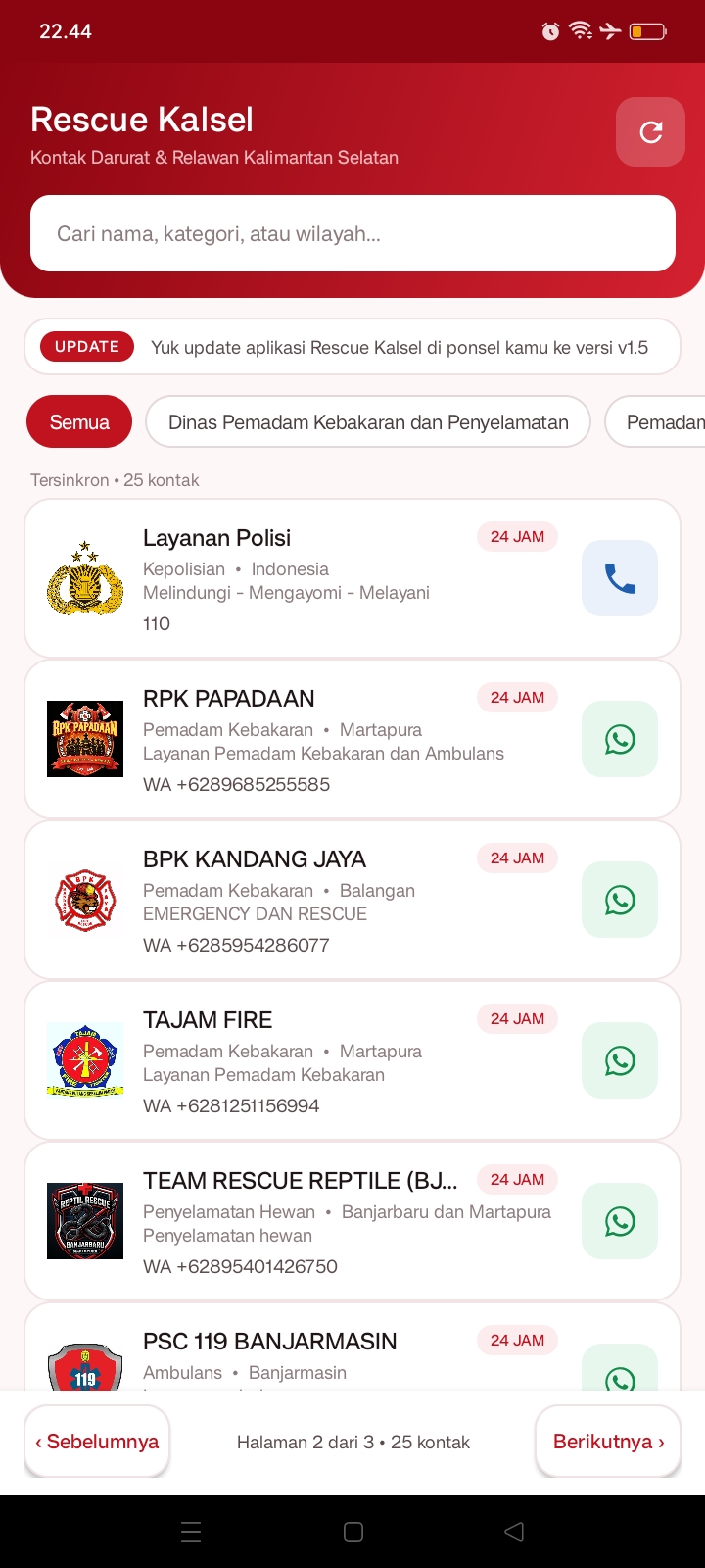 Screenshot Rescue Kalsel